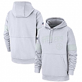Pittsburgh Steelers Nike NFL 100TH 2019 Sideline Platinum Therma Pullover Hoodie White,baseball caps,new era cap wholesale,wholesale hats